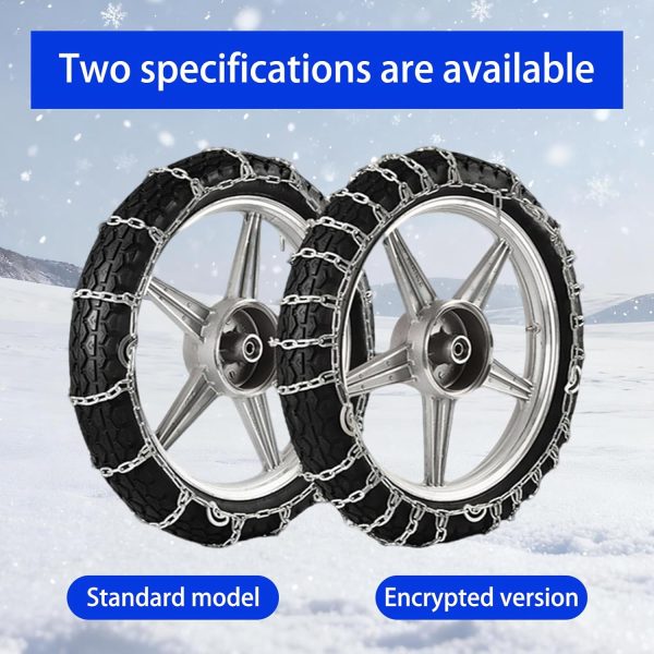 Generic Motorcycle Snow Chains Universal Fit-2