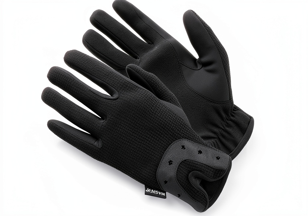Mashfa leather riding gloves being used on a horse during a show jump