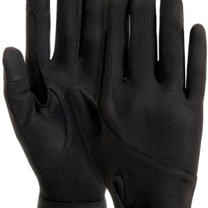 FitsT4 Sports Equestrian Riding Gloves Black Large-0