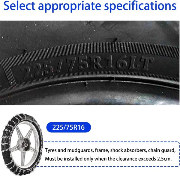 Generic ATV Tire Chains Heavy Duty Anti Skid-1