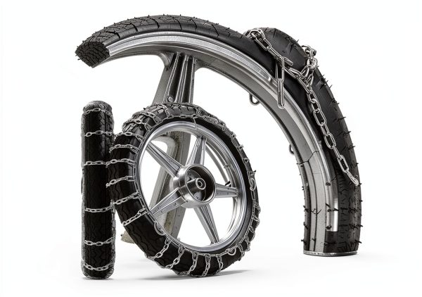 Generic Motorcycle Snow Chains Universal Fit-6