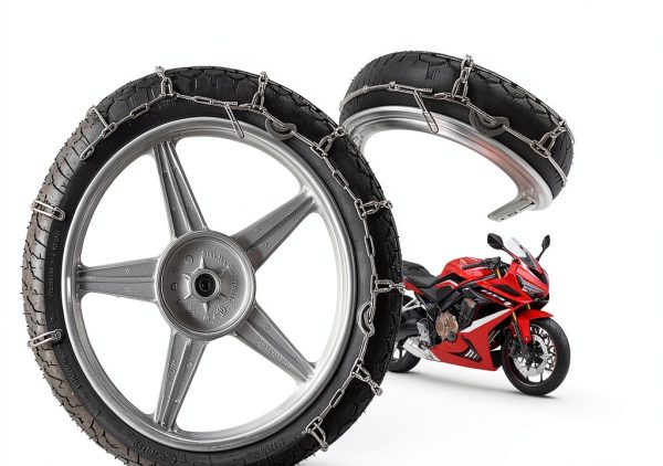 Generic Motorcycle Snow Chains Universal Fit-7