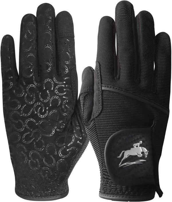Women's Riding Gloves FINGER TEN Polyester Grip-0