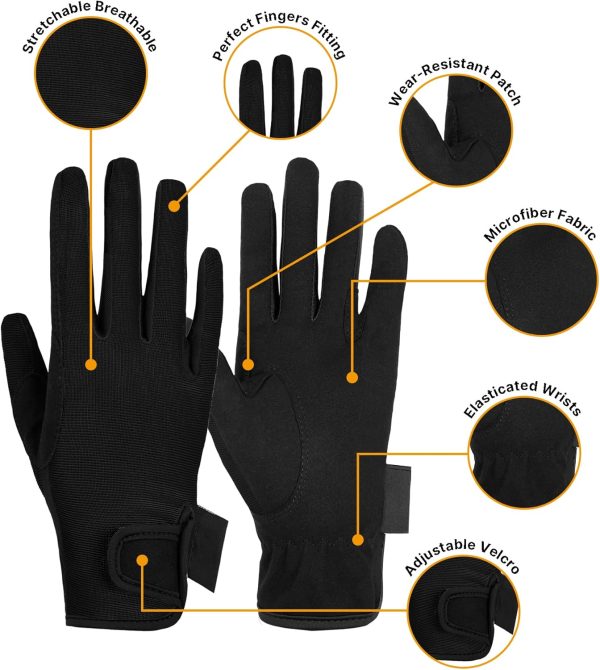 Thapower Equestrian Riding Gloves for Boys-1