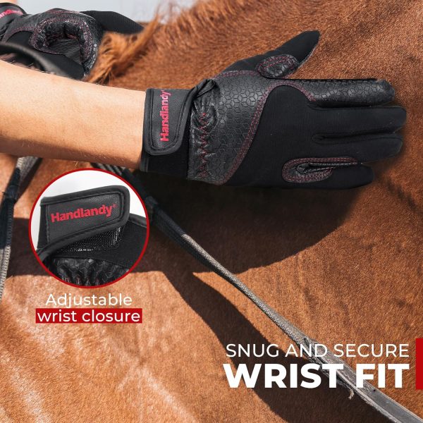 Equestrian Gloves HANDLANDY Premium Leather-4