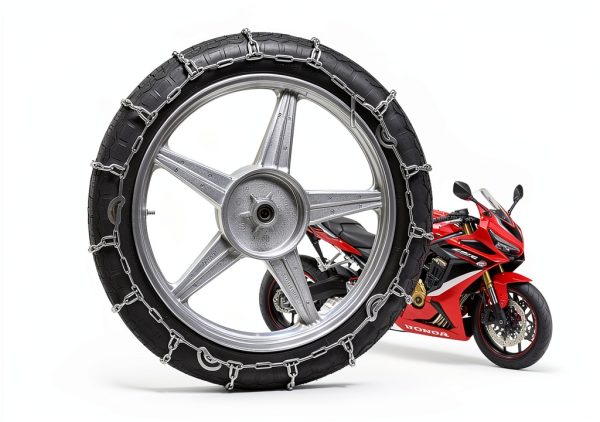Generic Motorcycle Snow Chains Universal Fit-8