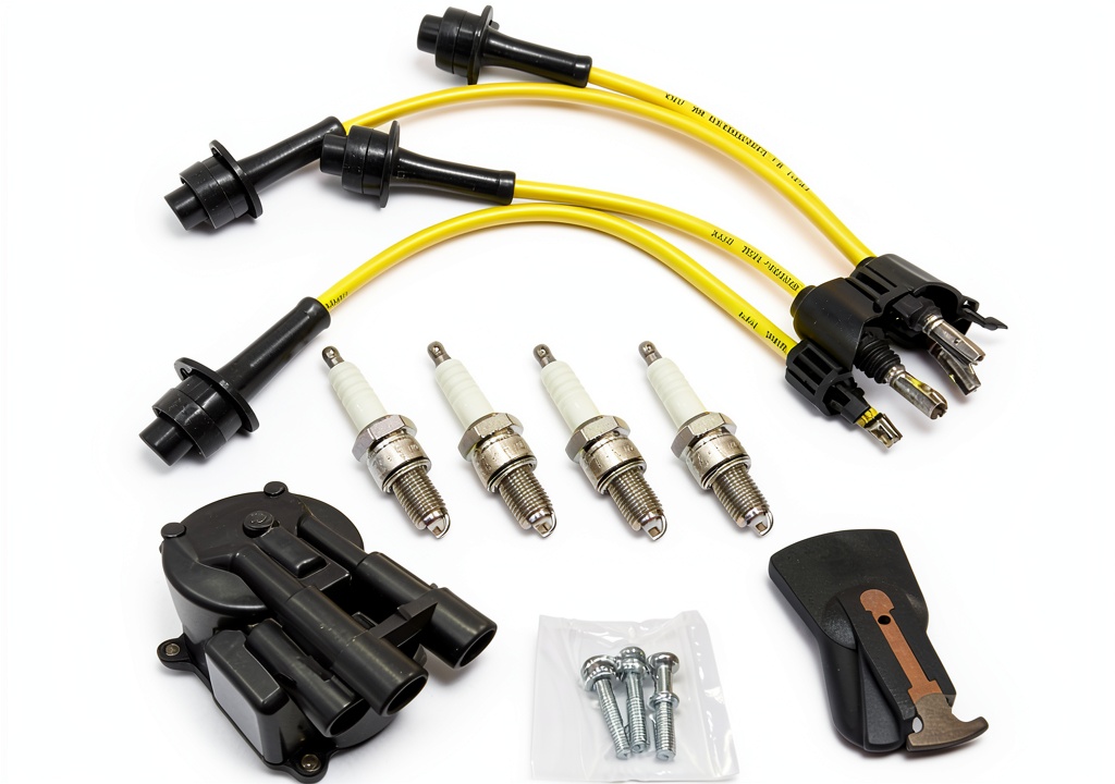 Toyota 4Y engine ignition tune-up kit components
