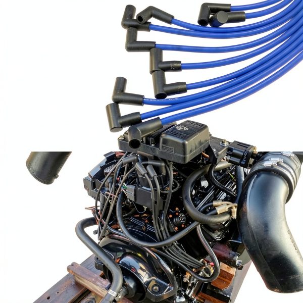 UOIENRT Copper Spark Plug Wires Set for Automotive-8