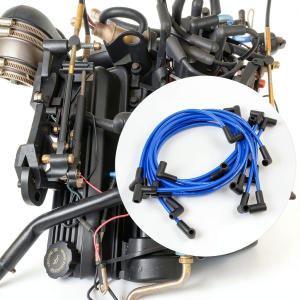 UOIENRT Copper Spark Plug Wires Set for Automotive-5